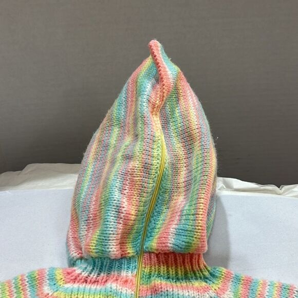 Betty’s Original handmade back zipper sweater with hood. 2T to 3T - Picture 6 of 12